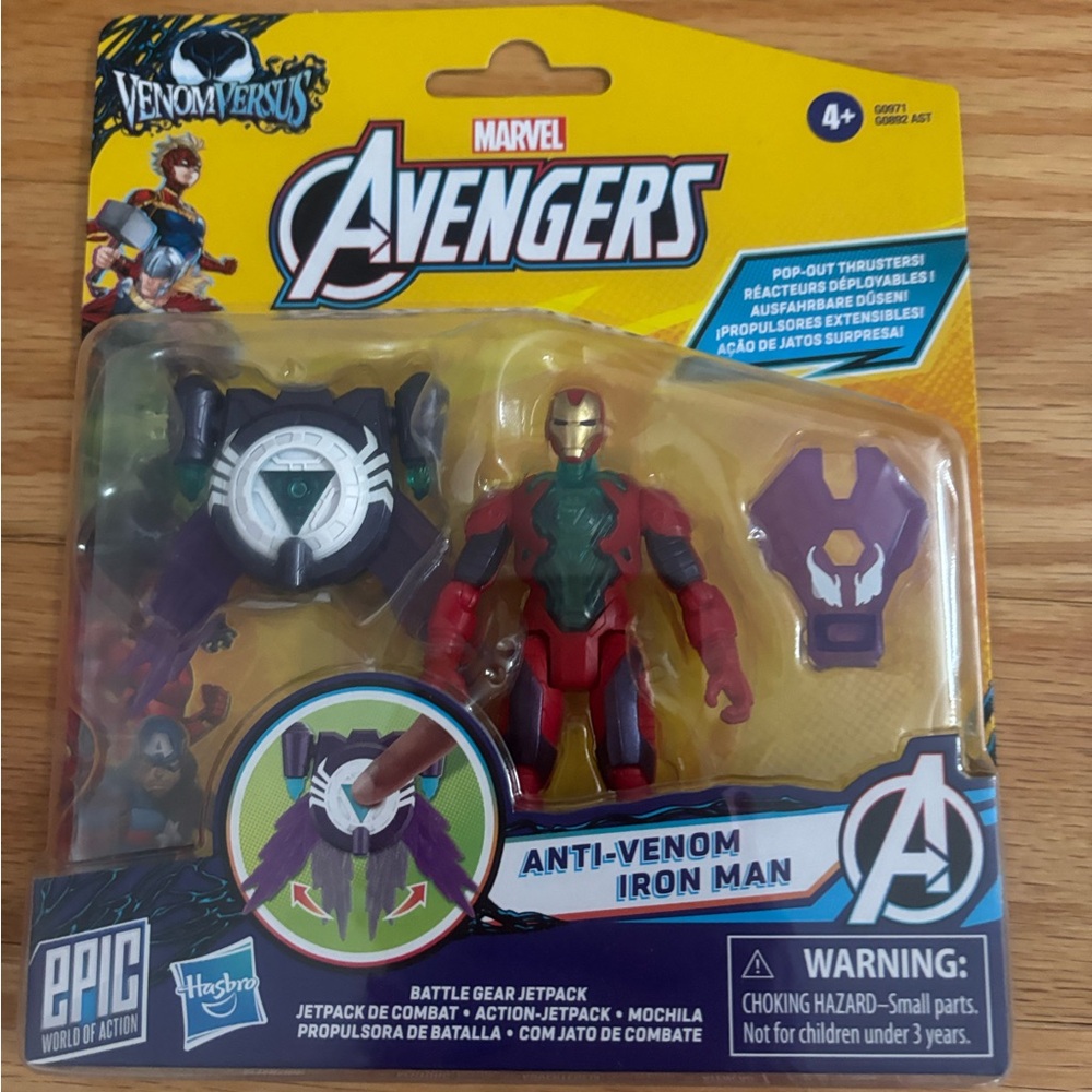 Hasbro Marvel Avengers Anti-Venom Iron Man Figure - Red, Green, Purple